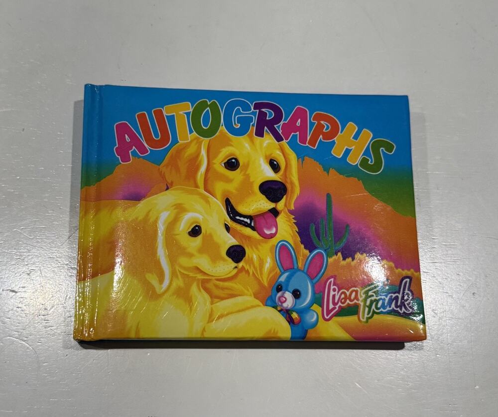 Vintage Lisa Frank Autograph Dog Book Style 90s